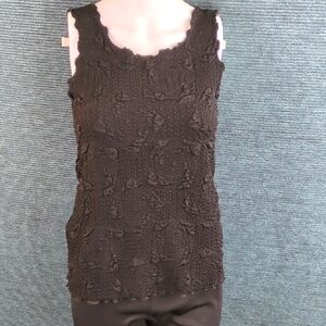 Haystacks Charming Lycra Tank Top Textured Black